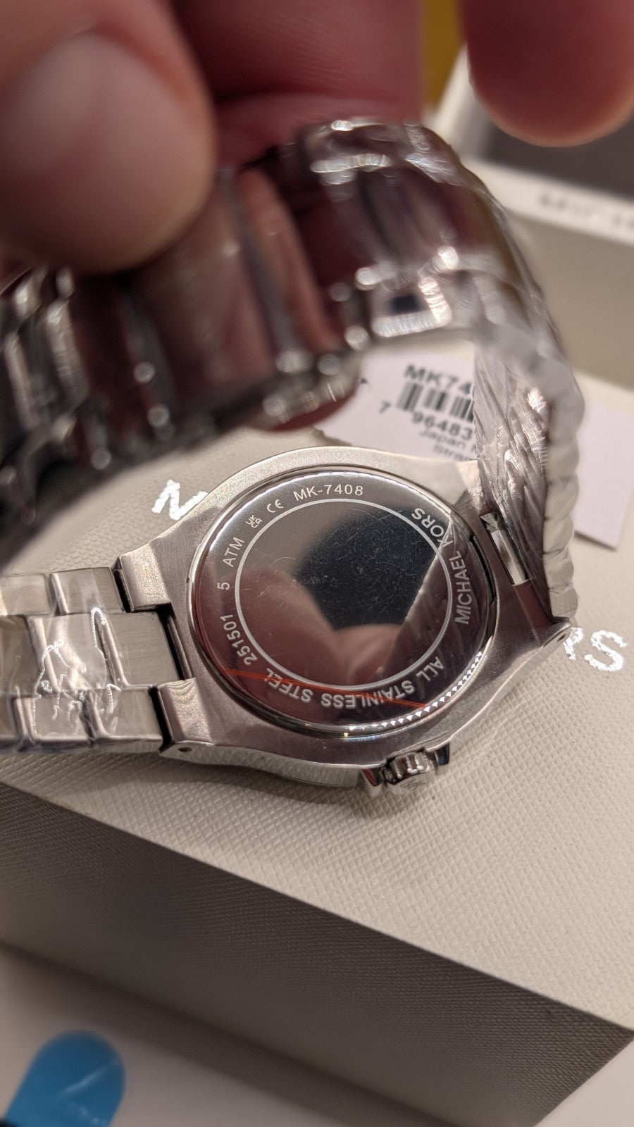 Brand New michael kors mk7408 lennox animal silver crystal pave ladies watch. 