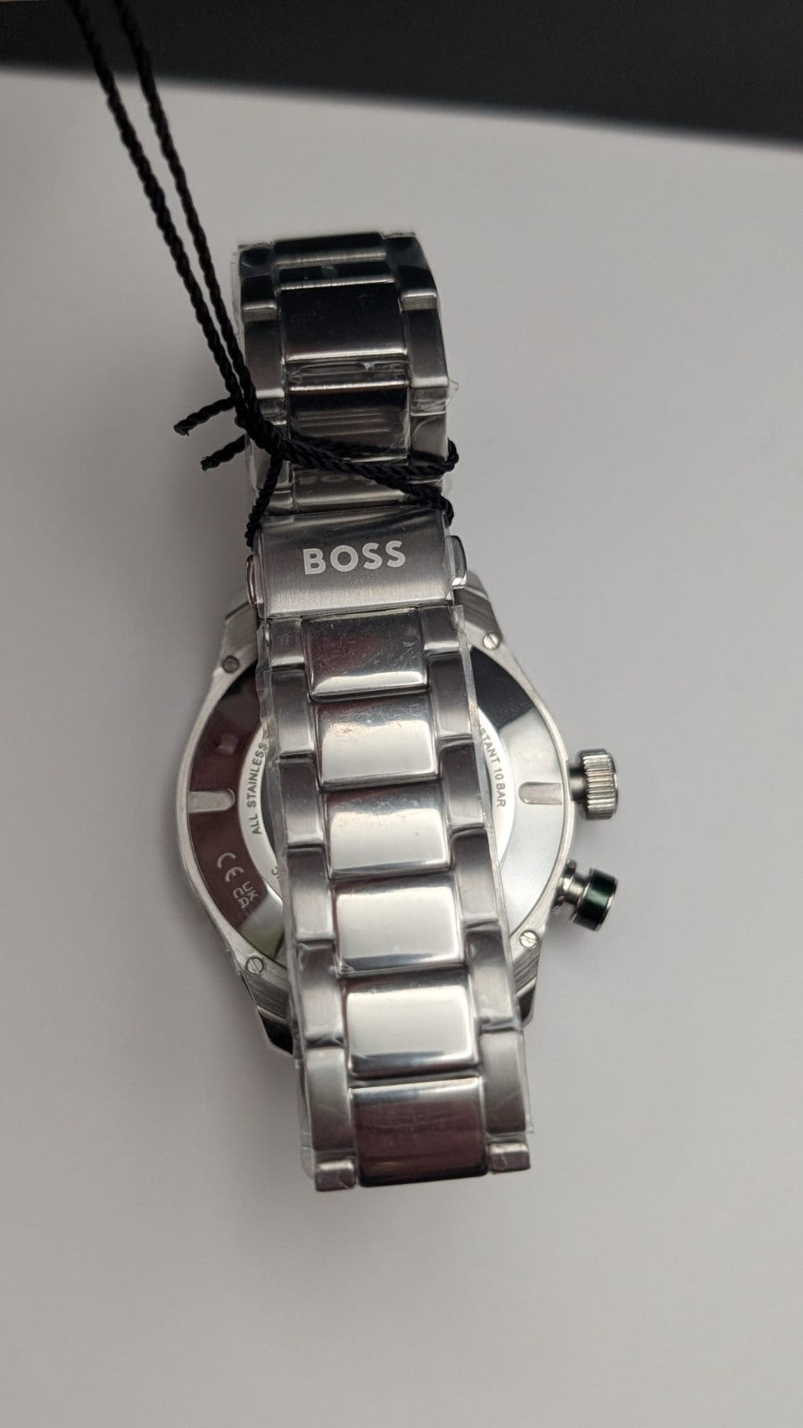 Hugo Boss 1514178 Bossmatic Mens Watch Automatic Silver With Green Dial New