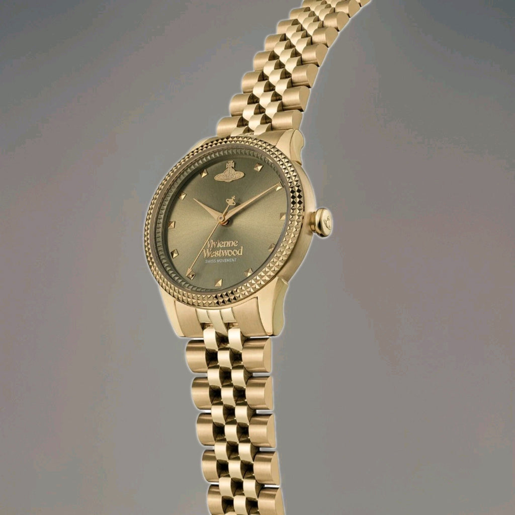 Vivienne Westwood  VV328GRGD Little Seymour 32mm Olive Green Dial Bracelet Watch