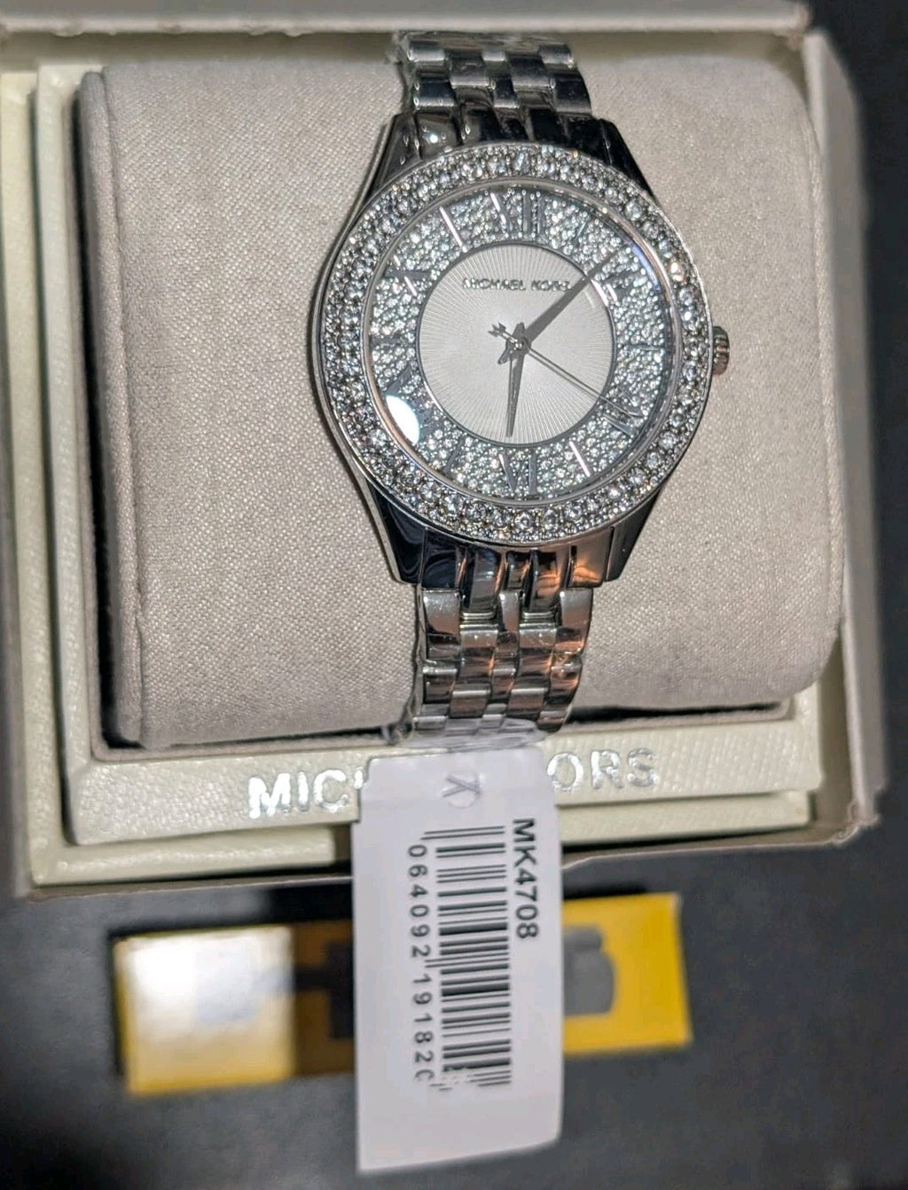 Brand New MK4708 Michael Kors Harlowe Silver Ladies Watch Warranty 