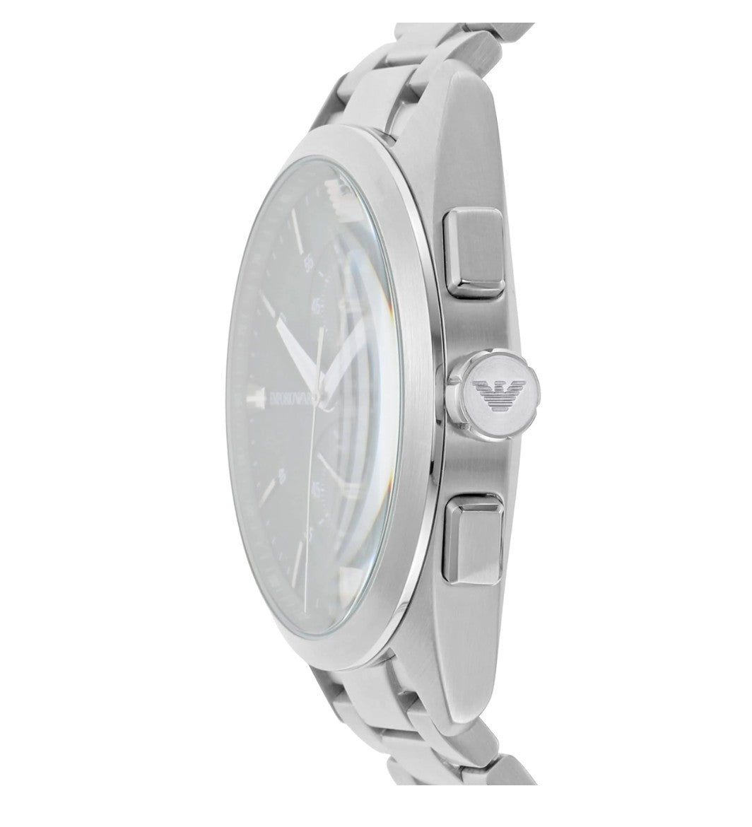 Armani AR-11480 Mens Chronograph Watch. Brand New Silver Green Warranty