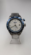 Hugo Boss 1514212 Bossmatic Men's Watch 42mm Automatic Silver With White Dial 