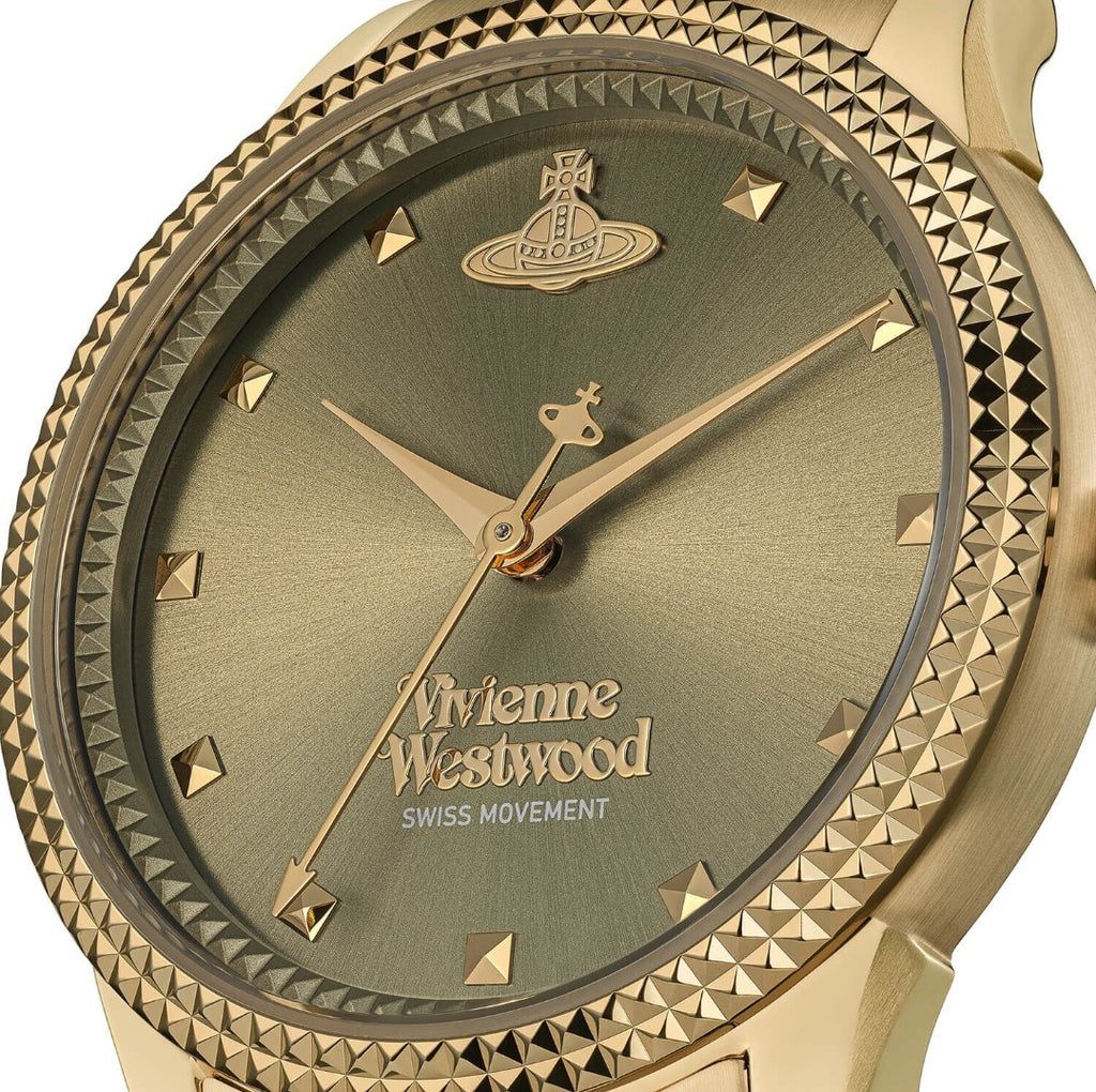 Vivienne Westwood  VV328GRGD Little Seymour 32mm Olive Green Dial Bracelet Watch