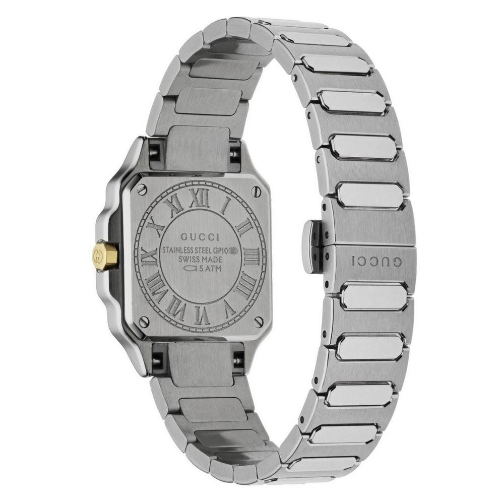 Gucci G-Flat 24mm Diamond Ladies Watch YA166503 24 mm 18kt Gold Plated / Silver