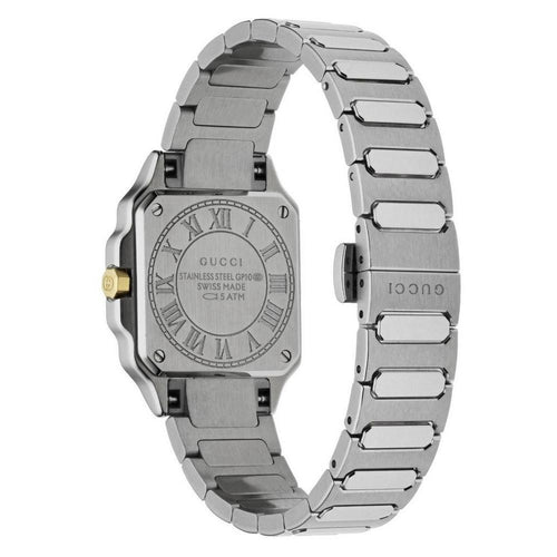 Gucci G-Flat 24mm Diamond Ladies Watch YA166503 24 mm 18kt Gold Plated / Silver