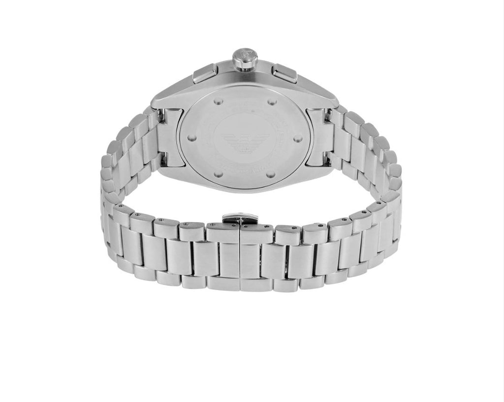 Armani AR-11480 Mens Chronograph Watch. Brand New Silver Green Warranty