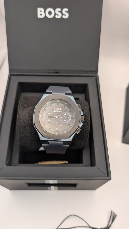 New BOSS Allure Mens Quartz Chronograph Stainless Steel Watch  45mm 