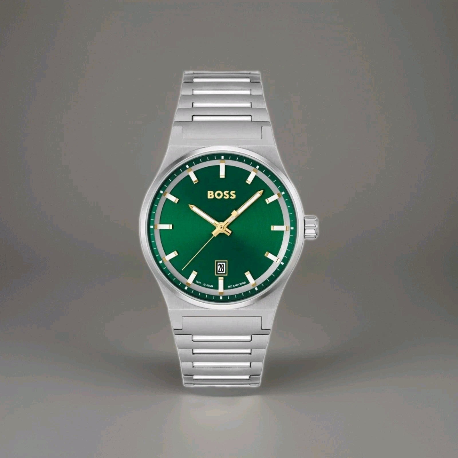 HUGO BOSS MENS CANDOR WATCH HB1514079 GREEN DIAL - WARRANTY - RRP 279.00