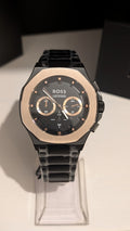 Hugo Boss Taper Men’s 45mm Black/Brass Bezel Two-Tone 1514090 Brand New 