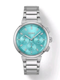 Hugo BOSS One Multifunction Womens Watch Silver With Blue Dial 1502763 38mm New
