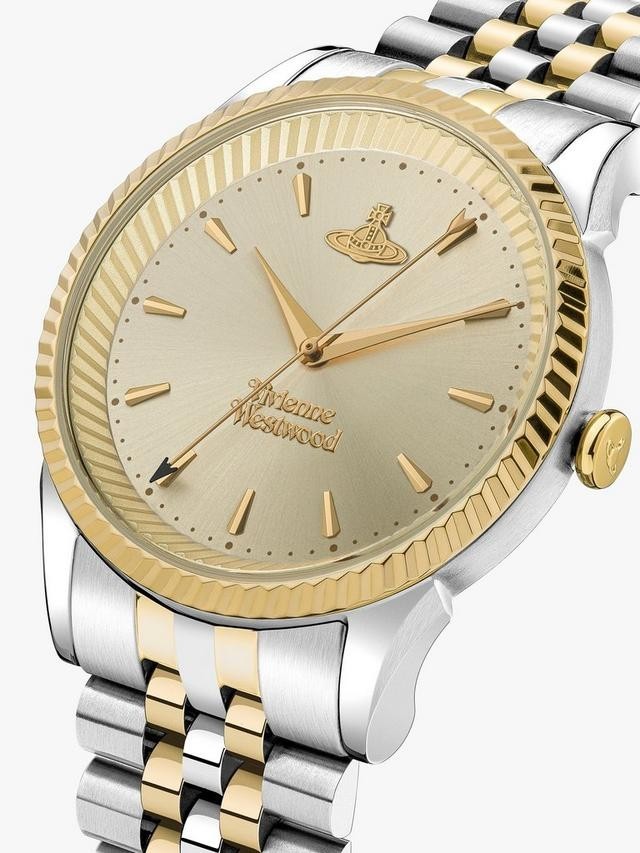 Vivienne Westwood New Seymour 38mm Yellow Gold Tone Ladies Watch VV240CPSG 