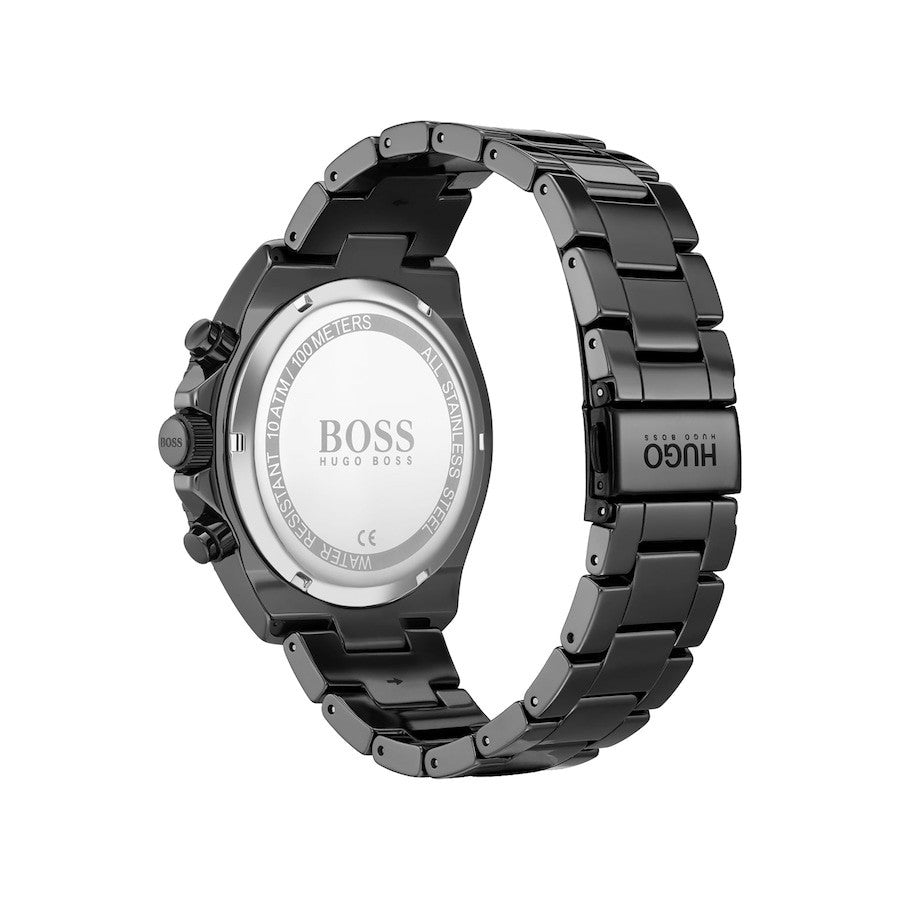 New Genuine HUGO BOSS HB1513743 Ocean Edition Black Strap Blue Dial Mens Watch