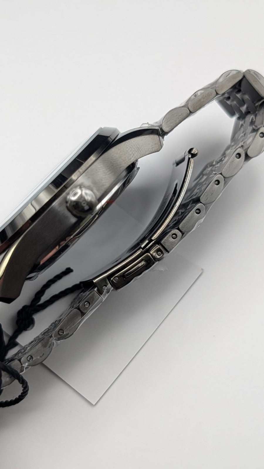 Hugo Boss Principle 1514254 Automatic Skeleton Mens Watch Gunmetal With Blue Dia