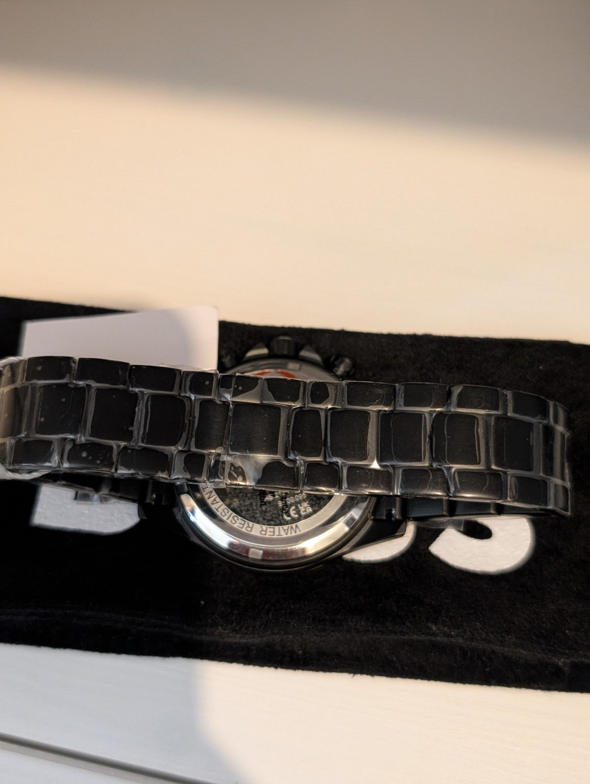 HUGO BOSS 1513278 Ikon Chronograph Black Dial Steel Strap Mens Watch 44mm NEW 
