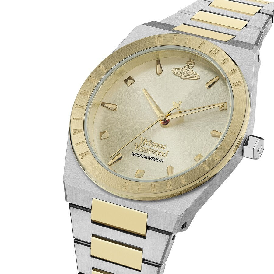Ladies Vivienne Westwood Charterhouse Gold & Silver Bracelet Watch VV244CPSG NEW