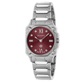Gucci G-Flat 24mm Diamond Ladies Watch YA166508 Burgundy, 24 mmSilver/Red
