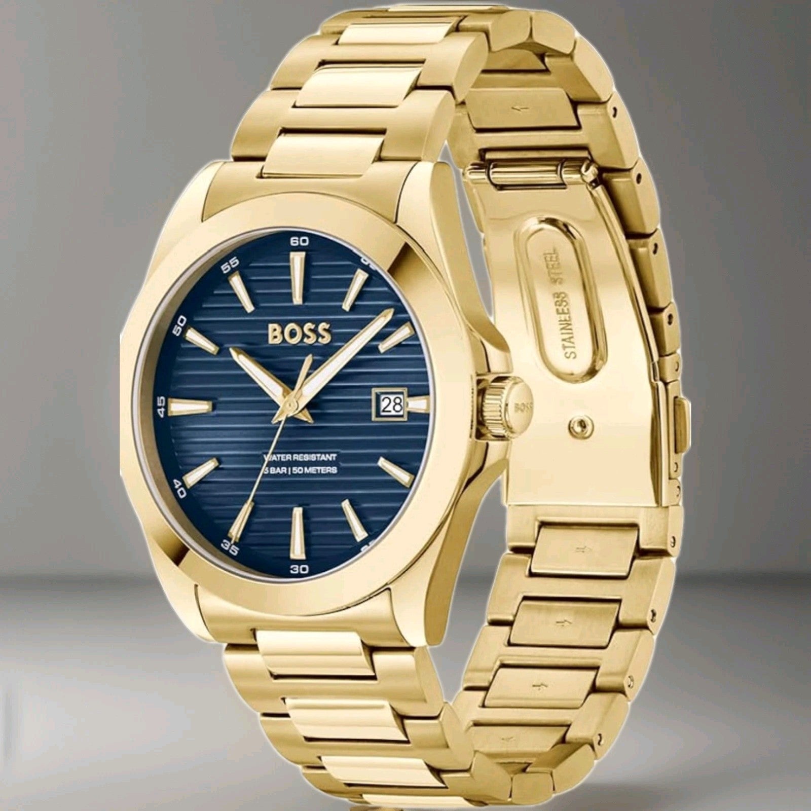 Hugo Boss Limited Edition HB1514172 Strike 41mm Gold Stainless Steel Watch