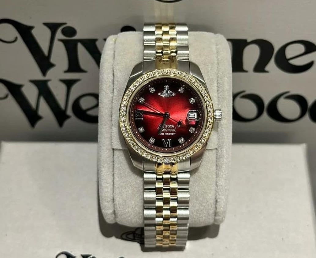 Brand new Vivienne Westwood Little Camberwell 'Red Gradient' watch. VV317RBSG