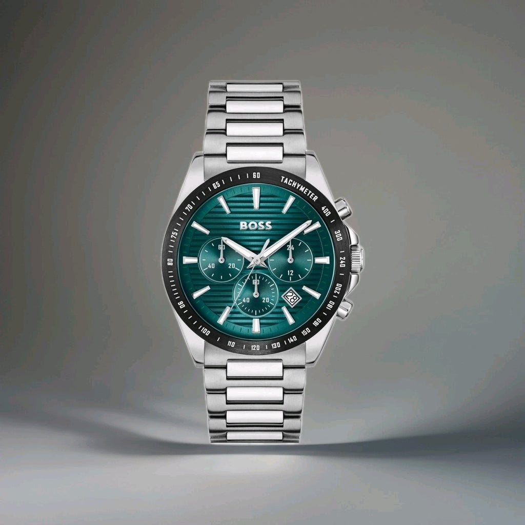 New BOSS Strike 41mm Stainless Steel Chronograph Men’s Watch 1514241