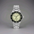 Emporio Armani AR60083 Mens Sea Explorer Automatic Watch Silver Wit Yellow Dial 