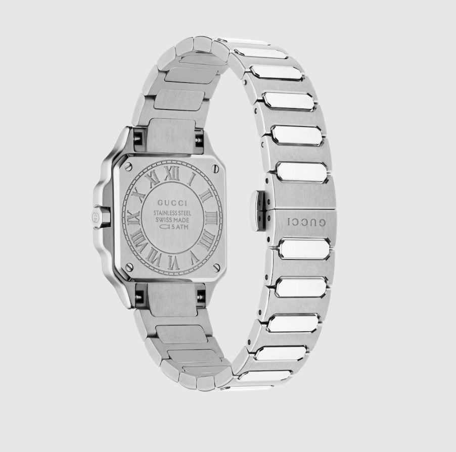 Brand New Gucci G-Flat watch, 24mm YA166501 Womens Watch. Boxed, Tagged, Stamped