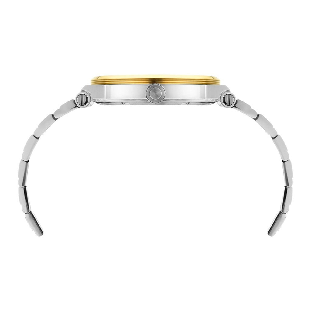 New Versace Greca Logo VEVH00620 Womens Quartz Watch Swiss made Two Tone 