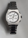HUGO BOSS MENS TAPER CHRONO WATCH 1514087 SILVER DIAL 45mm BRAND NEW WITH BOX 