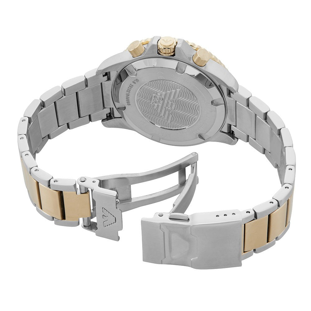 Emporio Armani Diver Chrono Silver/Pale Gold AR11606 watch