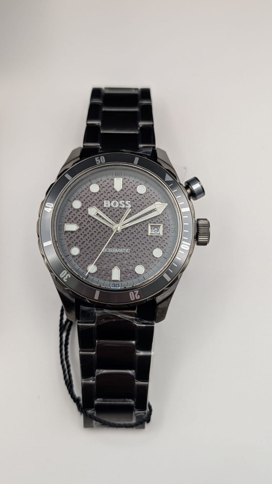 Hugo Boss 1514213 Bossmatic Men's Watch 42mm Automatic Grey With Black Dial