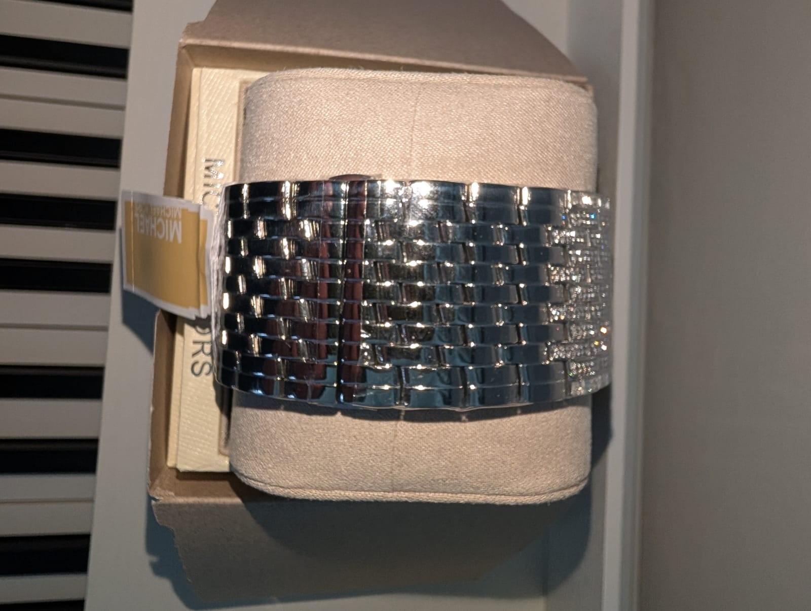 New Limited-Edition Georgie Pavé Silver-Tone Watch Michael Kors MK4938LE 34mm