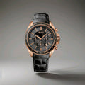 Hugo Boss HB1513092 Driver Mens Black Leather & Rose Gold Chrono Watch