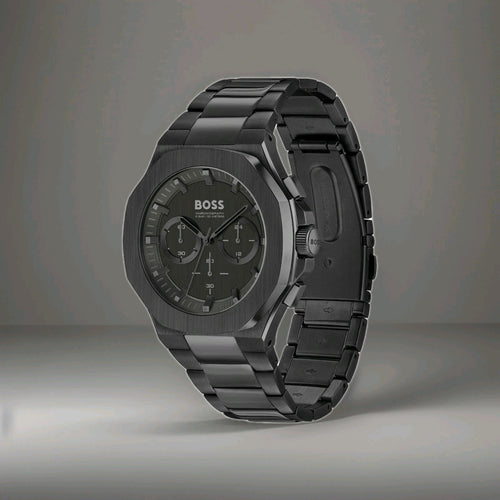 Boss 1514088 Taper Black 45mm Mens Watch Chronograph Brand New&Sealed