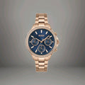 HUGO BOSS 1502566 Womens Watch Hera Blue Dial Rose Gold Strap  38mm. Brand New 