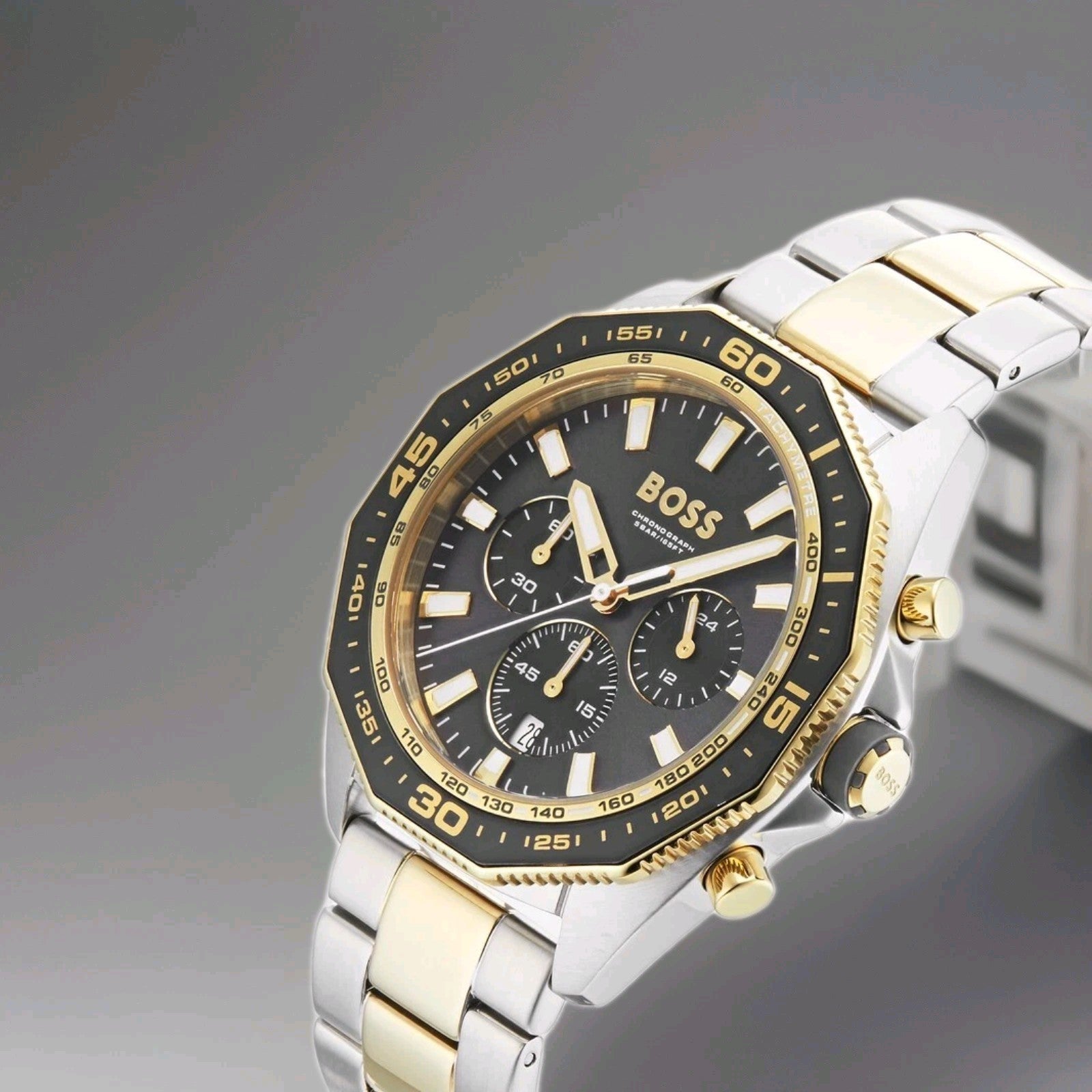 AUTHENTIC BRAND NEW HUGO BOSS® ENERGY WATCH - GOLD/SILVER - HB1513974