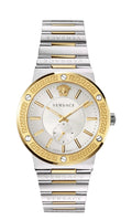 Versace VEVI00320 Greca Logo gold silver Stainless Steel Men's Watch NEW
