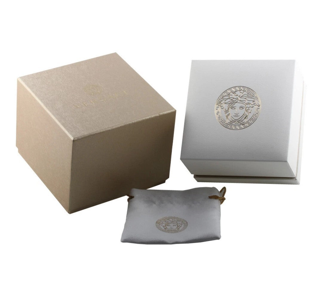 Versace VEDY00619 Chain Reaction black gold Stainless Steel Men's Watch NEW