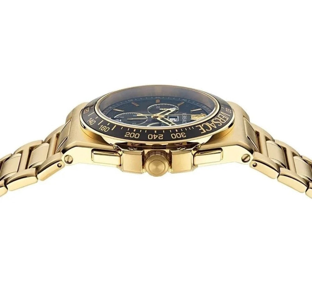 Versace Mens  Gold 45mm Bracelet  Watch VE7H00623-GOLD1-OS Brand New With Box