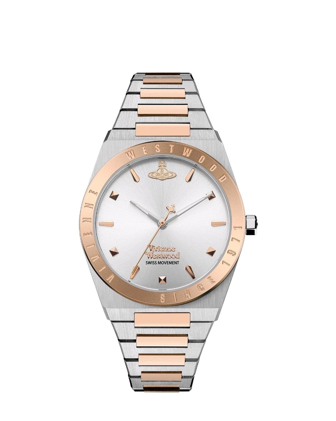 Ladies Vivienne Westwood Charterhouse Silver Dial  Rose Gold Watch VV244SLSR New