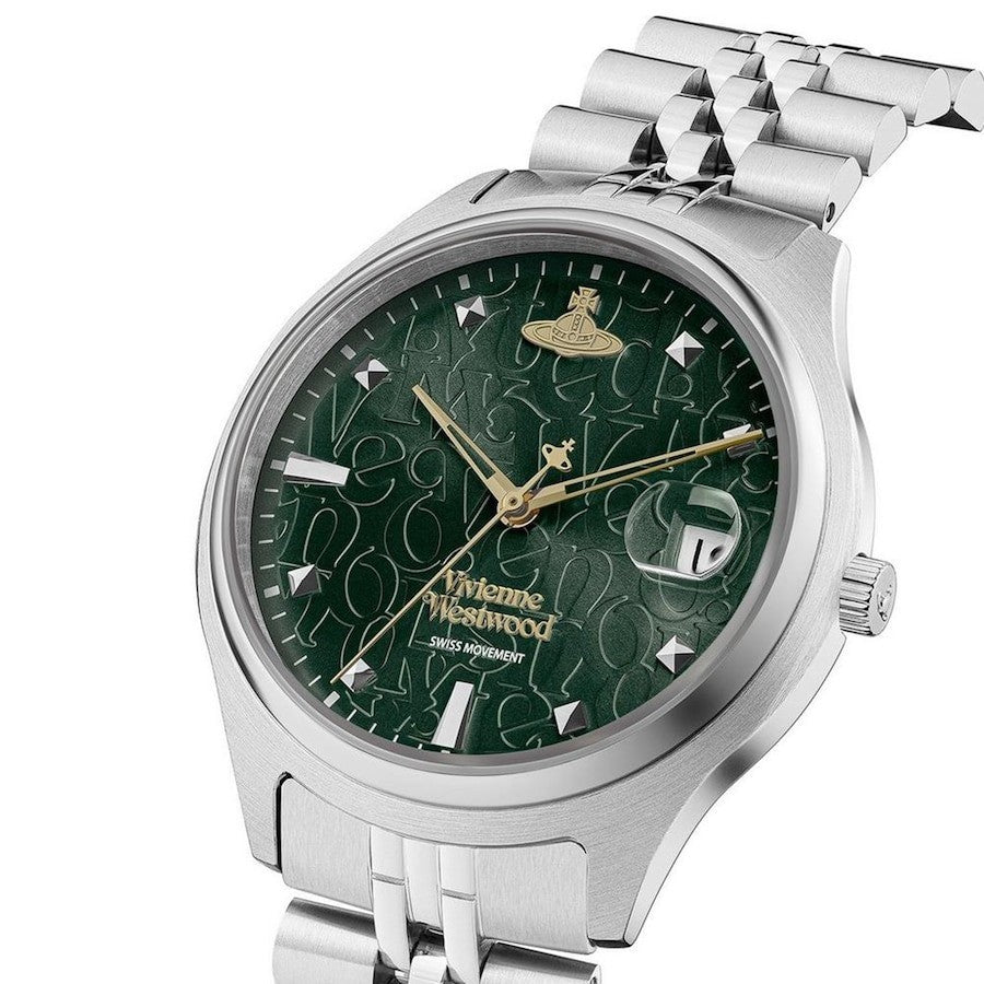 Vivienne Westwood Women's Quartz Watch Stainless Steel Bracelet VV261GRSL NEW 