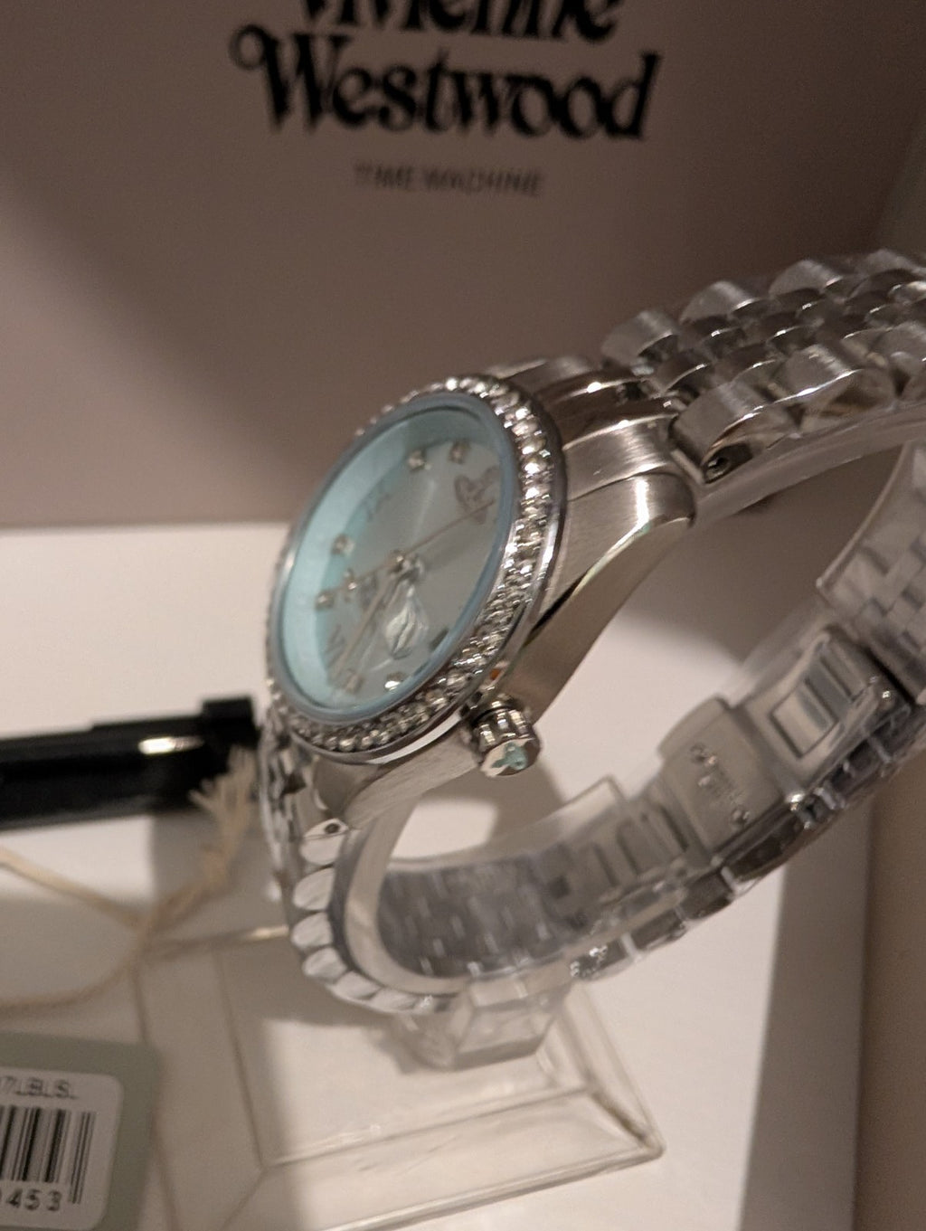 Vivienne Westwood VV317LBLS Camberwell Luxury  Watch 28mm Silver With Blue Dial 