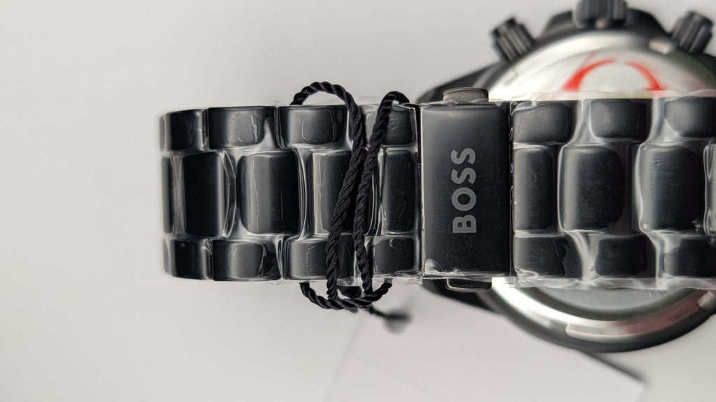 Hugo Boss Admiral 1514258  46mm Men’s Watch Black With Black Dial  Chronograph 