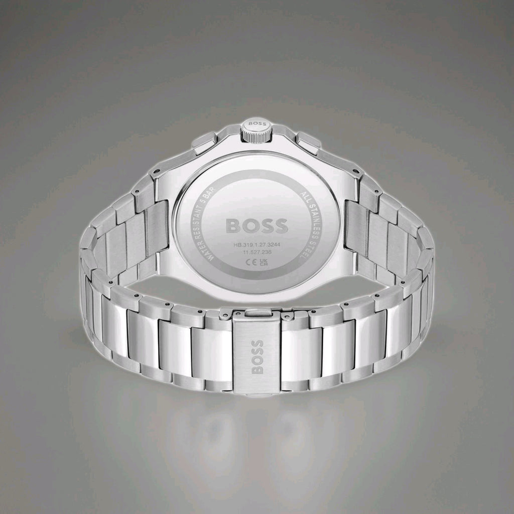 RRP £399 - HUGO BOSS Taper Silver Chronograph Dial HB1514087