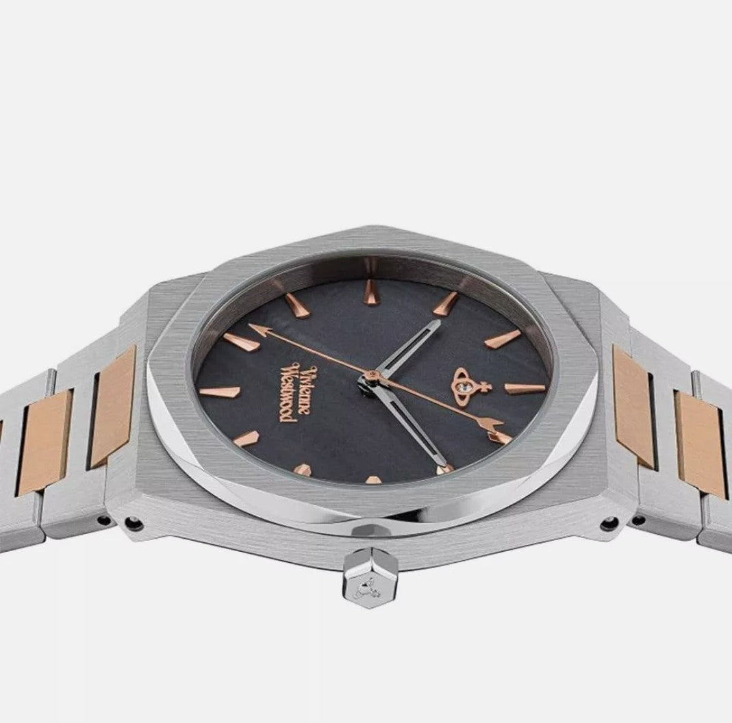 New Ladies Vivienne Westwood Limehouse Grey Dial & Rose Gold Watch VV244GYSR