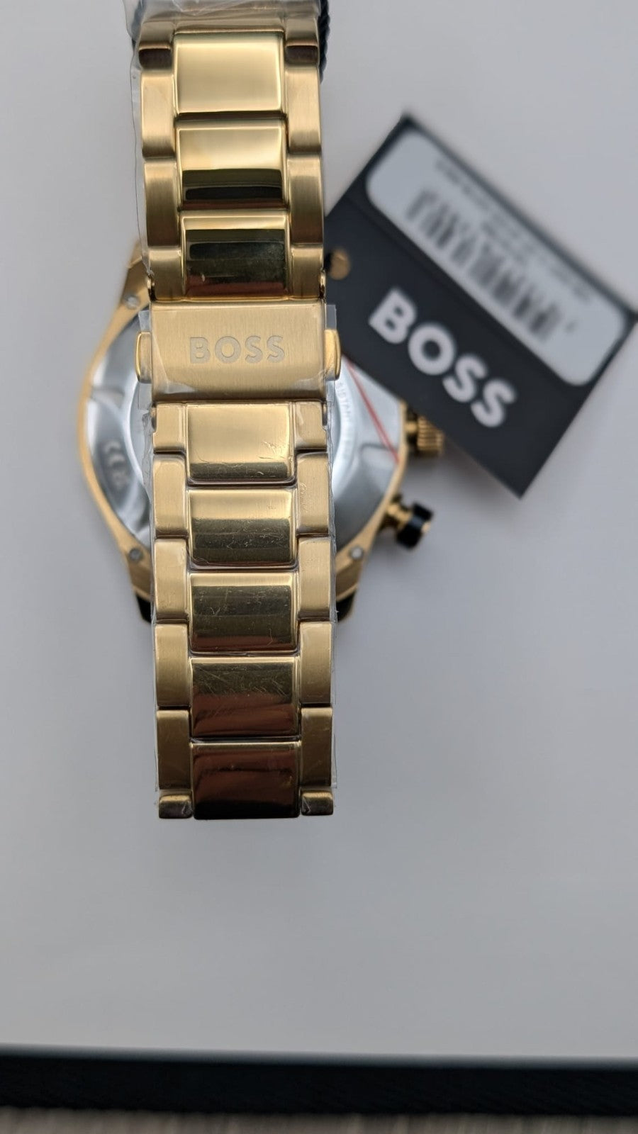 Hugo Boss 1514180 Bossmatic 42mm Men's Watch Automatic Gold With Black Dial. New