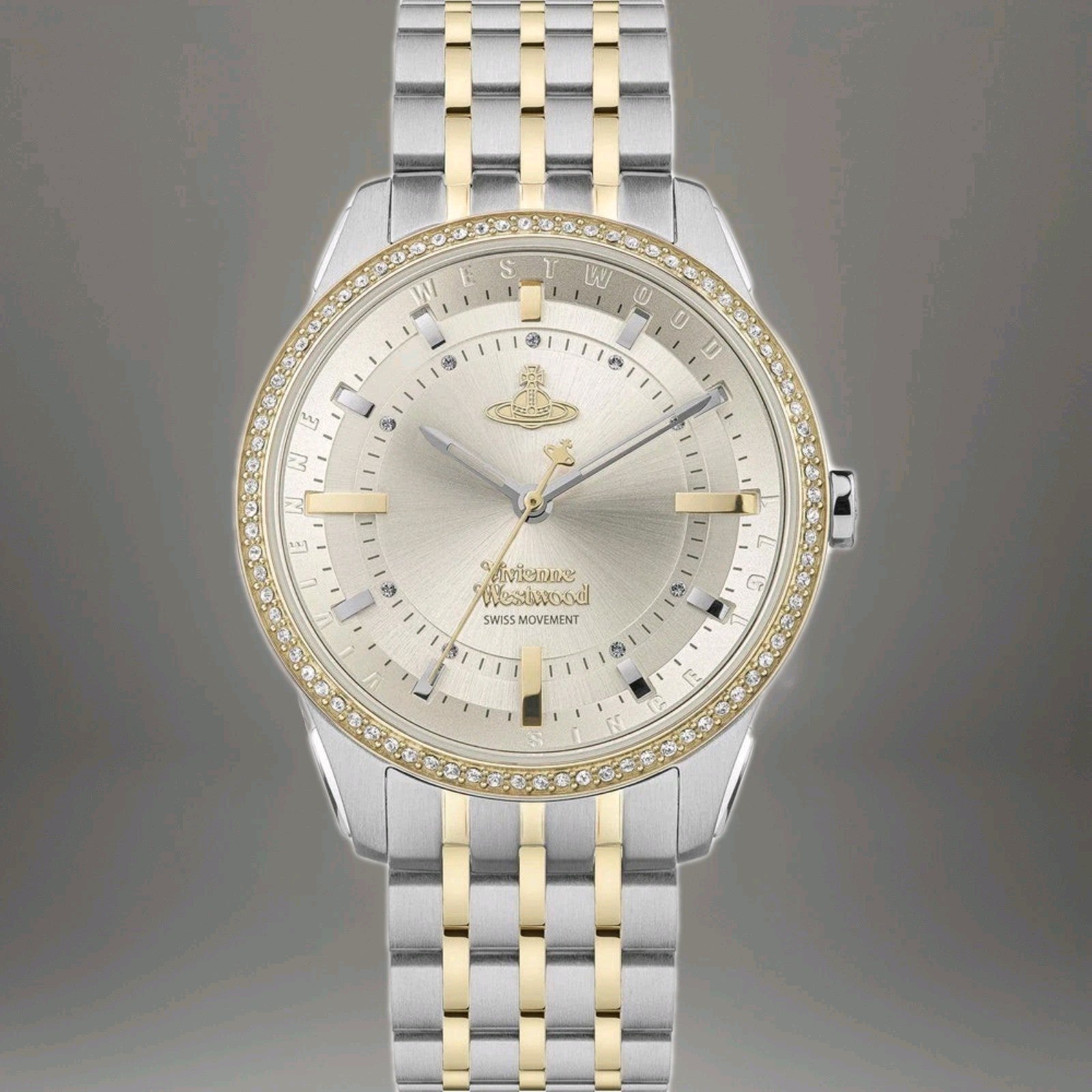 Vivienne Westwood Watch East End Quartz Champagne Dial Two-Tone  VV262LGYSG