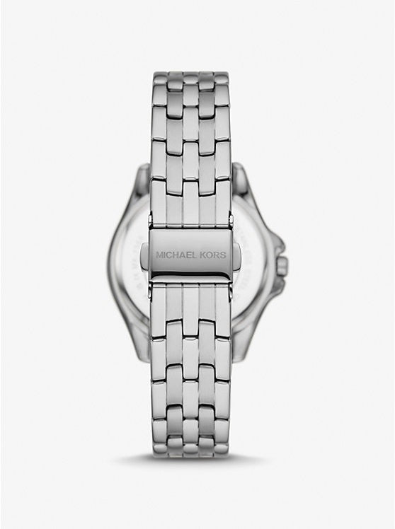 Brand New MK7368 Pilot Pave Dial Stainless Steel 36mm Women's Watch