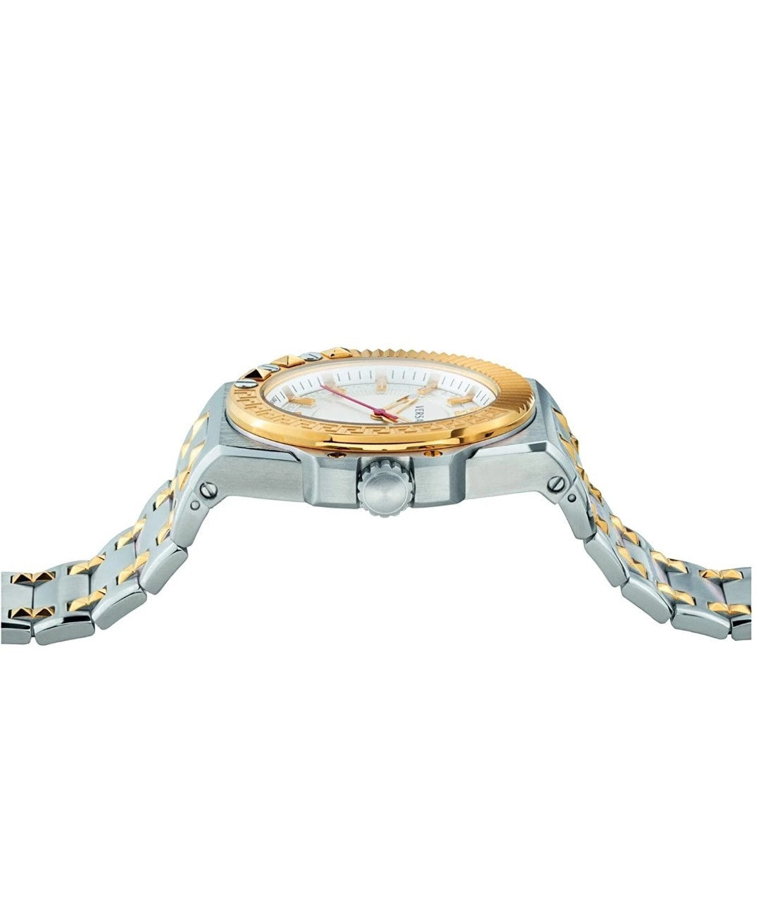 Versace VEDY00519 Chain Reaction white gold silver Stainl. Steel Men's Watch NEW