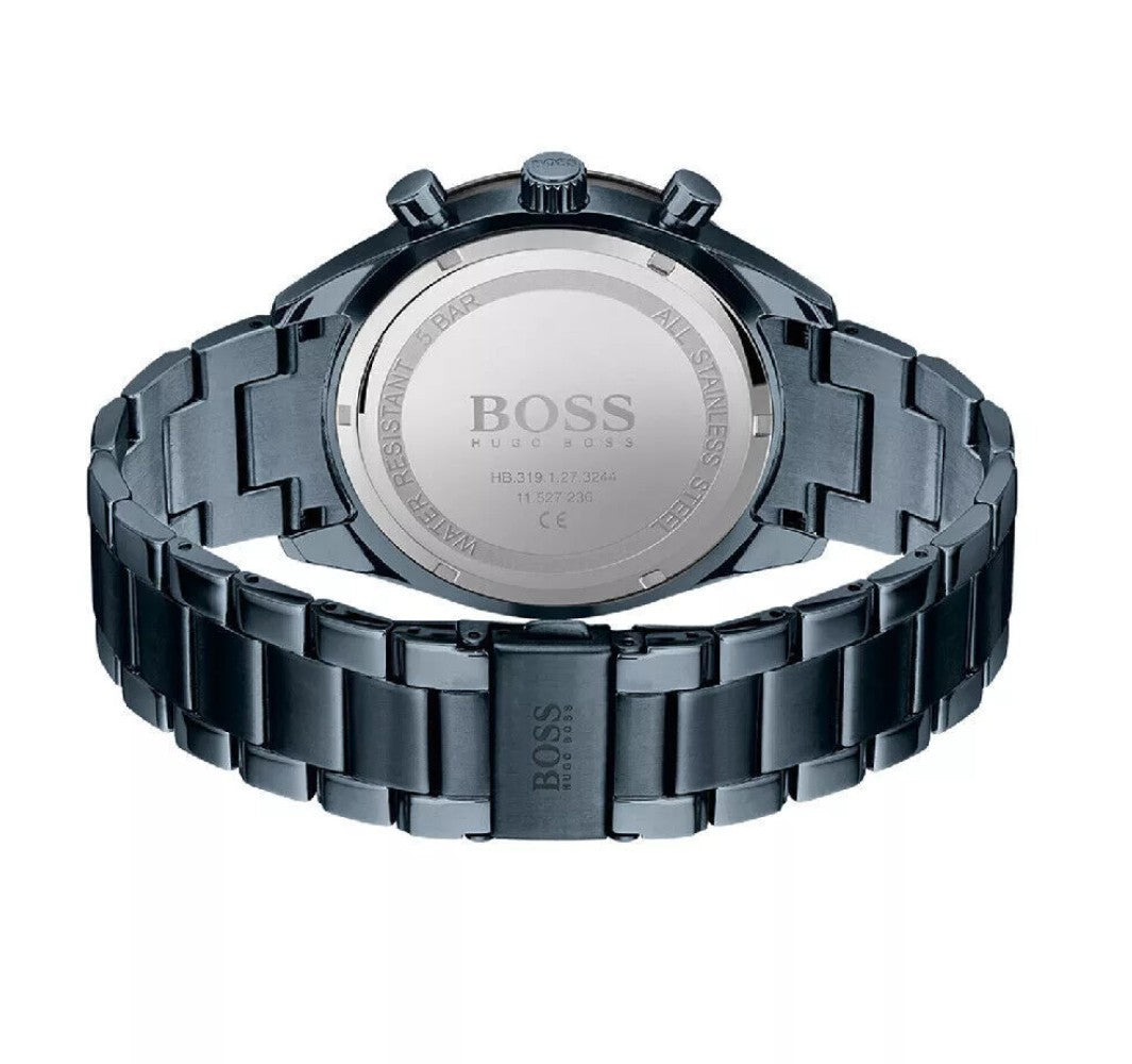 HUGO BOSS HB 1513865 NEW SANTIAGO BLUE WATCH - 2 Y WARRANTY GENUINE MENS WATCH 