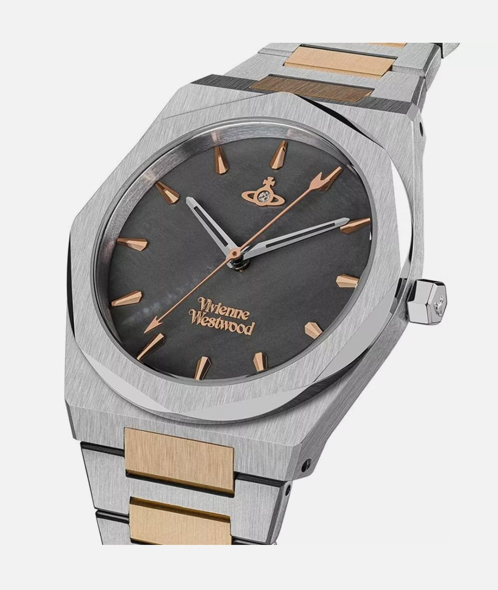 New Ladies Vivienne Westwood Limehouse Grey Dial & Rose Gold Watch VV244GYSR