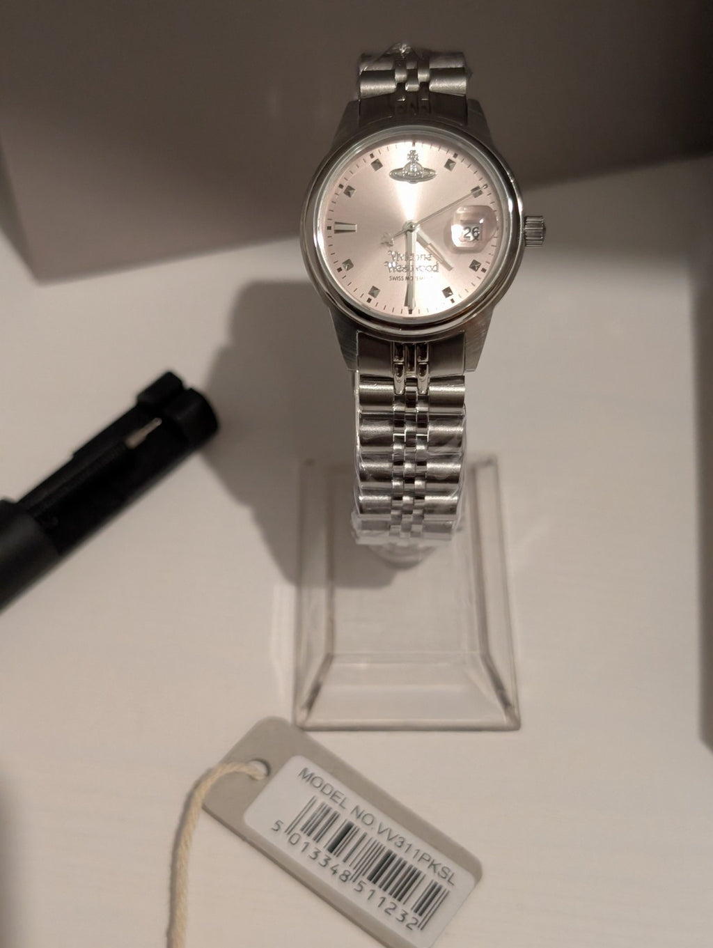 Vivienne Westwood VV311PKSL Women's Watch Silver With Pink Dial 29mm Brand New 